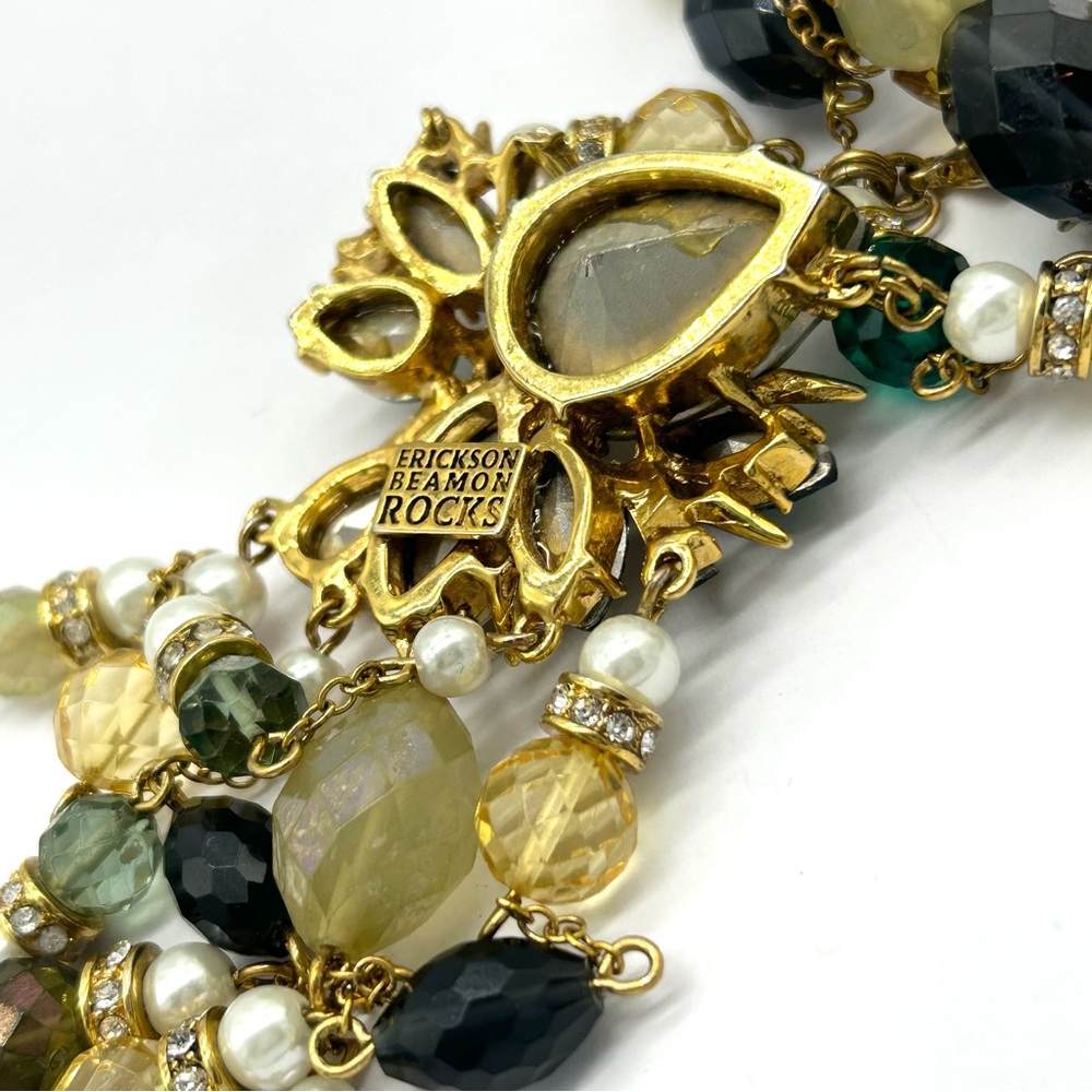 Erickson Beamon Rocks Beaded Drop Fringe Necklace - Picture 8 of 8